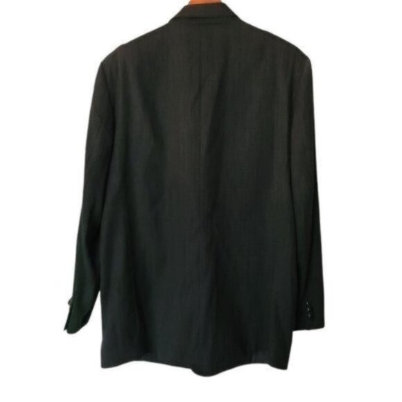 Bachrach ITALY Men's 46 Gray 3‎ Button Suit Jacket - Picture 9 of 11